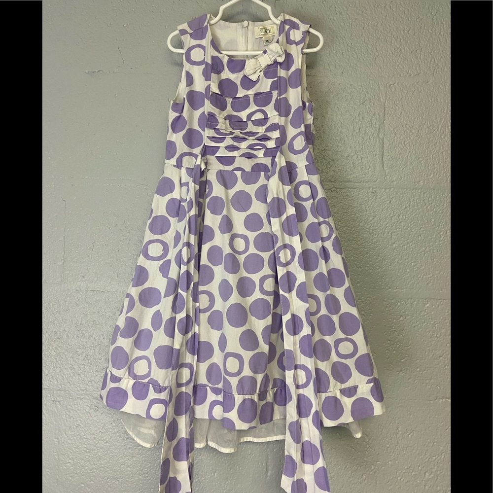 The Children’s Place white & Purple 👗 6X-7 - Picture 1 of 11